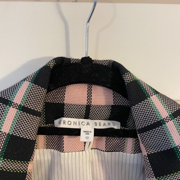 Veronica Beard Pink and Black Plaid Blazer - Great Condition! - Picture 5 of 5